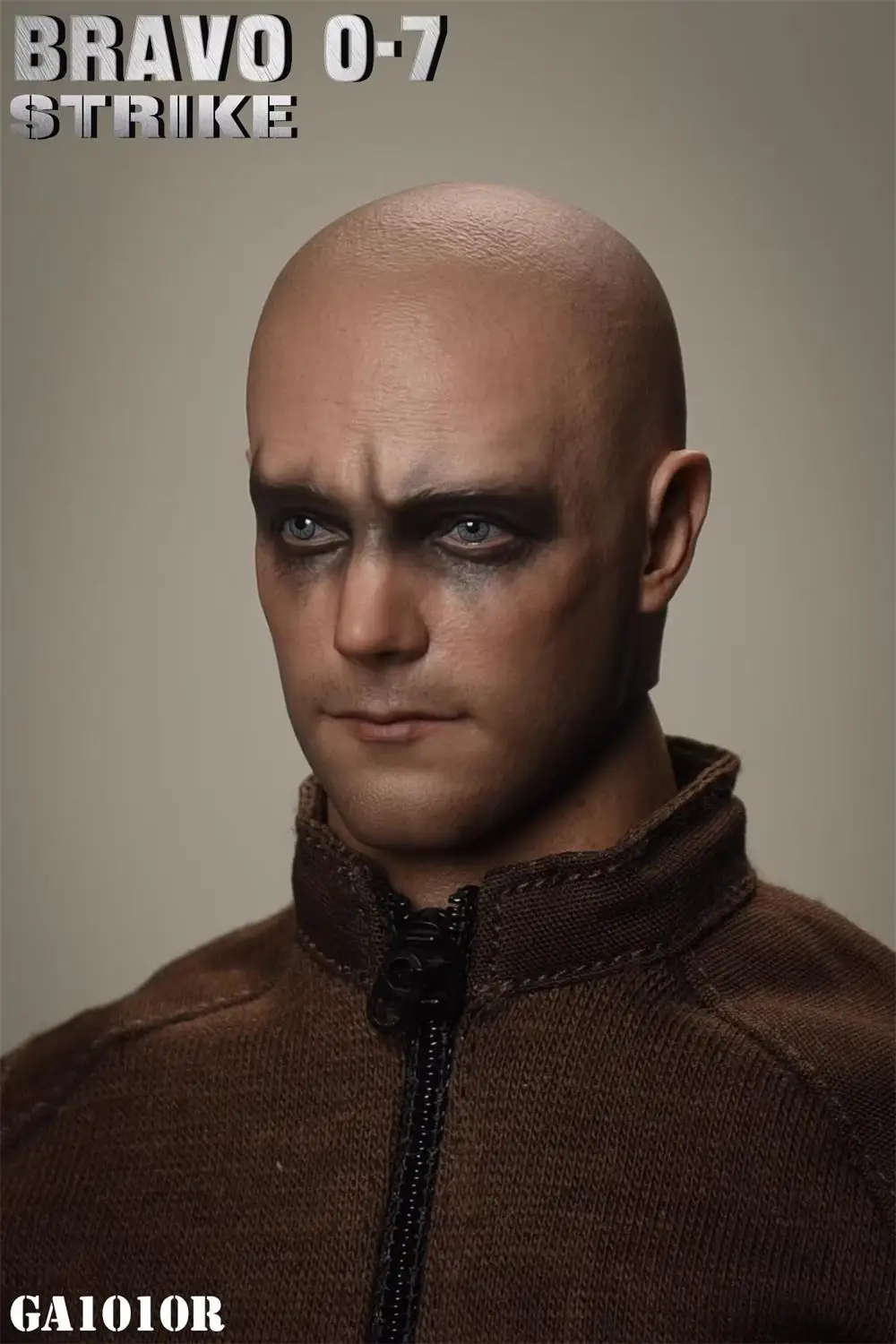 

In Stock For Sale 1/6 EASY&SIMPLE ES GA1010R Man Head Sculpt Carving Duty Soap Bald Version Ghost Toys Model For 12" Figure Doll