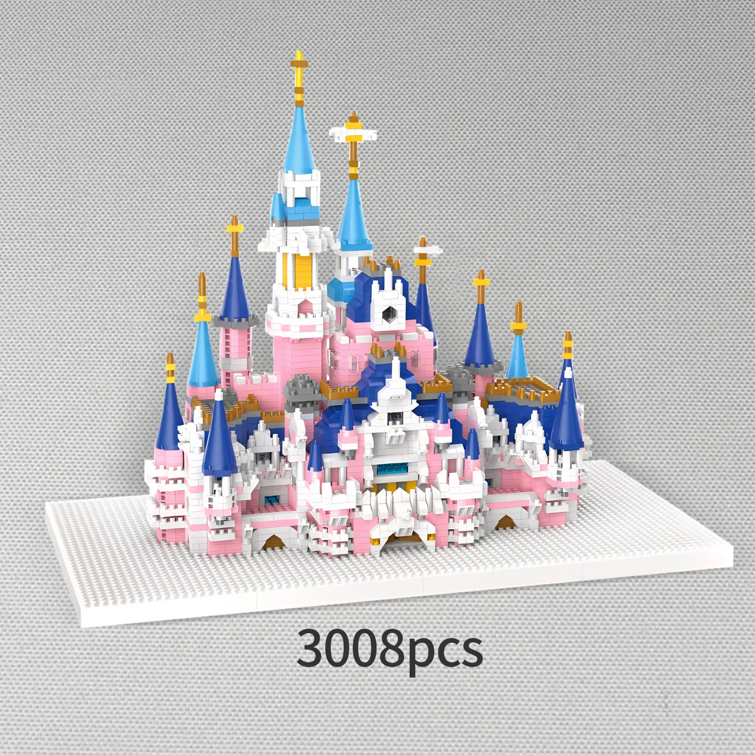 Modelo de plástico kit conjuntos de brinquedo de pelúcia crianças bloco de construção conjunto casa conto de fadas princesa sonho castelo diy quebra-cabeça