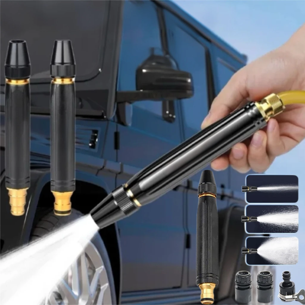 Car Wash Water Gun High Pressure Water Gun Nozzle Car Cleaner Adjustable Spray Mode For Car Washing Gardening Watering Flowers