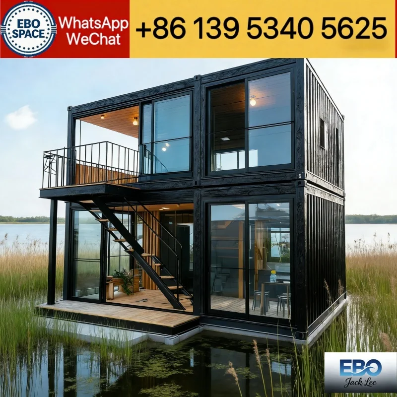 20ft 30ft 40ft Foldable Container House Modular Prefab Villa 2-3 Bedroom Waterproof Expandable Cabin