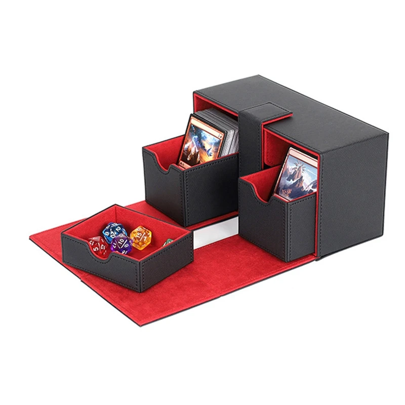 Multifunction Case Container Card Box Card Protector Card Deck Boxes Holds 200+ Card Carrying Organiser Case