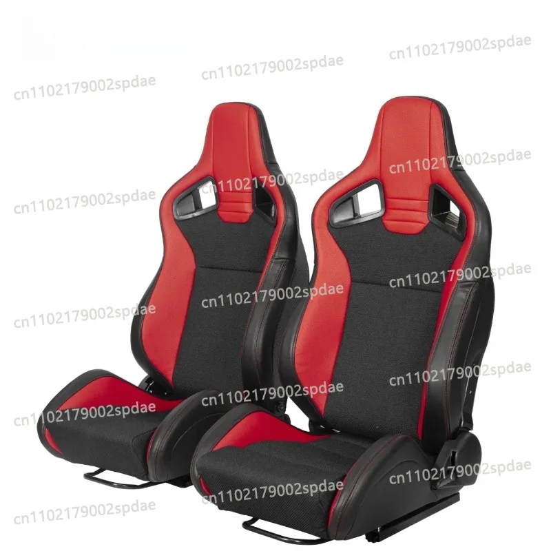 Universal Reclinable Bucket Racing Seat Carbon Fiber Look Black PVC 1039R Series For Car Modification Karting