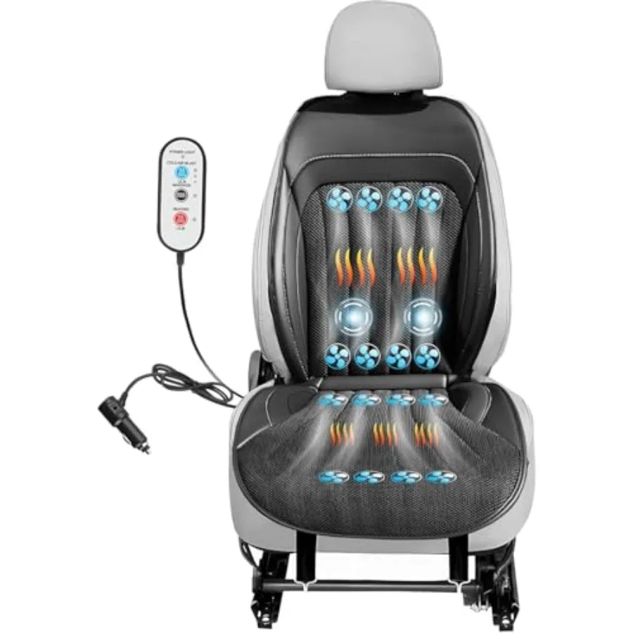 3 in 1 Massage Cushion with Winter Cooling Seat Covers Chair Massager for Full Body 12V Car Seat Covers SummerWinter -3