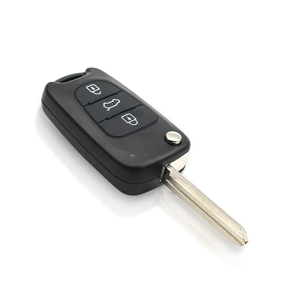 KEYYOU For Kia Rio Ceed CeedPro Picanto 2004-2011 433Mhz Flip Car Remote Key With ID46 Chip Auto Car Key 3 Buttons