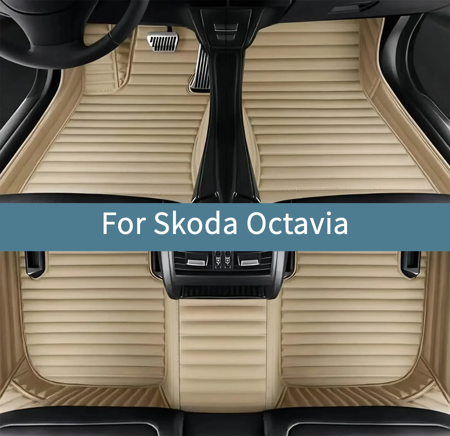 

Автомобильные коврики для Skoda Octavia MK4 2024 2025 2026, водонепроницаемый полный комплект, коврики для автомобилей, аксессуары