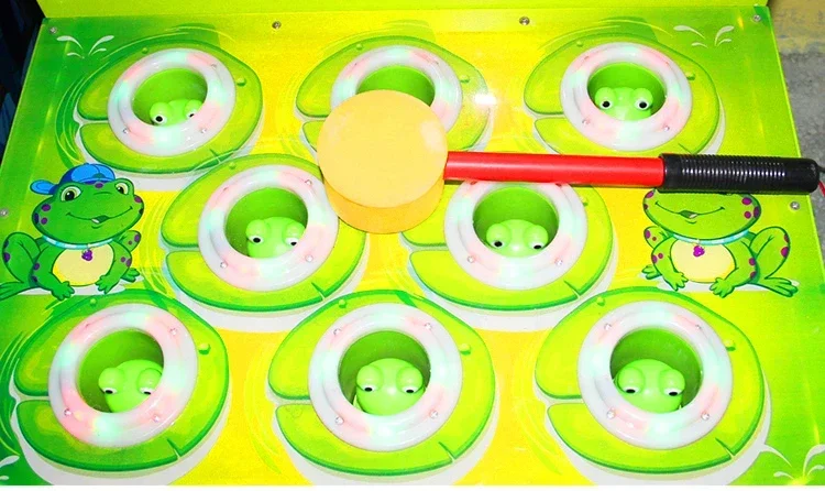 Coin Operated Games Machine Frog Jump Kiddie Child-Parents Amusement Electronic Arcade Redemption Game Hot sales