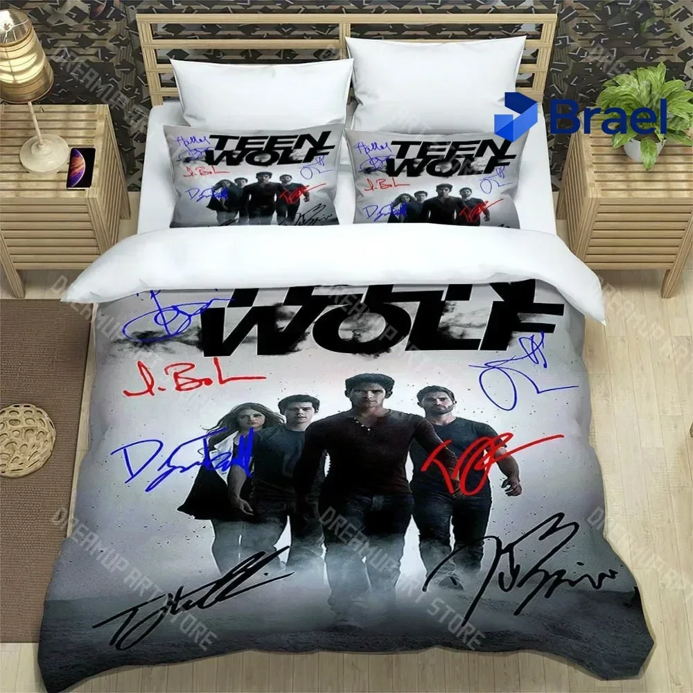 Exquisite 3D Print Teen Wolf TV Series Bedding Set Single Twin Full Queen King Size Bed Set Adult Kid Bedroom Duvetcover Set Hom