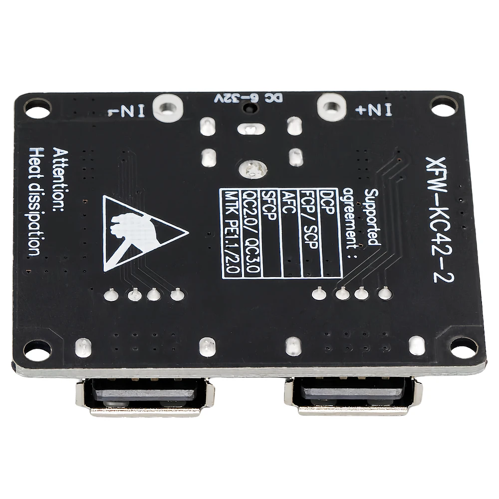 2-kanałowy USB QC3.0 qc2. 0 DC-DC przetwornica moduł obniżający ładowania 6-32V 9V 12V 24V do szybka ładowarka płytki drukowanej 5V