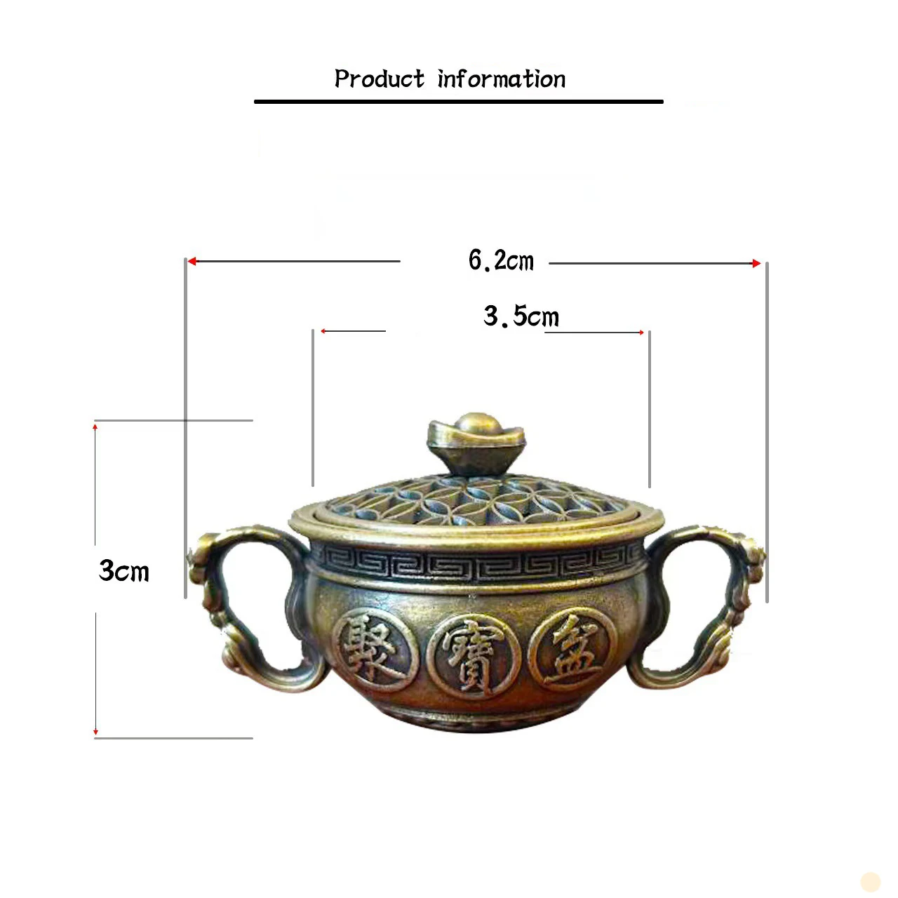 مبخرة صغيرة محمولة بخور الذرة ، حامل أطباق صغير ، مخروط من خشب الصندل ، منفضة سجائر ، غرفة شاي ، ديكور منزلي