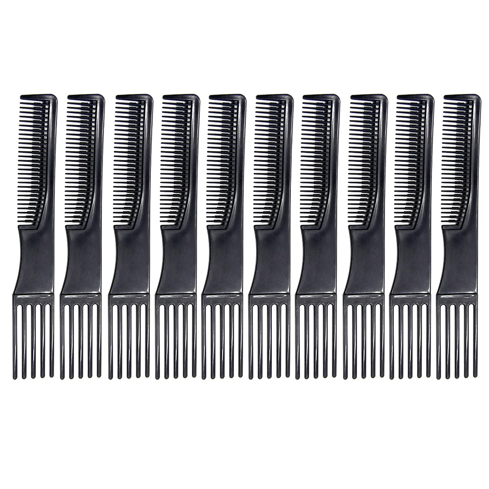 10 Pcs Five-Fork Hairdressing Comb Pick American Styling African Combs Lift Picks Smooth Practical Beard Massage