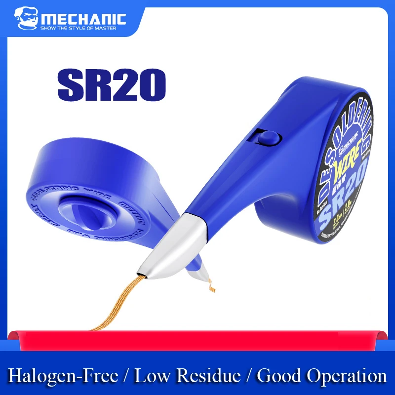 メカニック SR20 はんだ除去線 1.0/1.5/2.0/2.5/3.0/3.5 ミリメートル溶接はんだリムーバー芯吸盤編組 BGA はんだ付け修復ツール