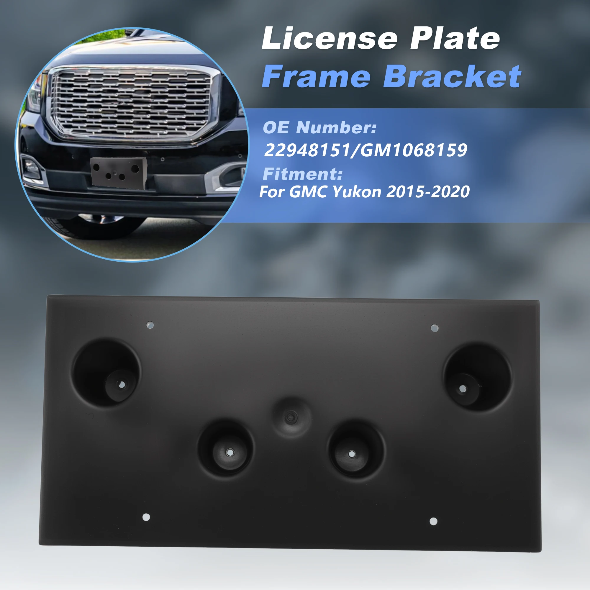 UXCELL License Plate Bracket for GMC Yukon 2015-2020 22948151