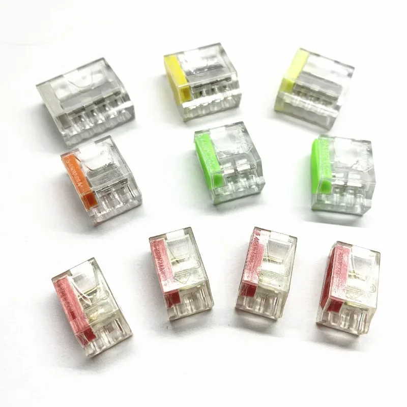 Wire Connectors 252/253/254/255 Compact Mini Fast Wiring Cable Conector For Junction Box Conductors Push-in Terminal Block