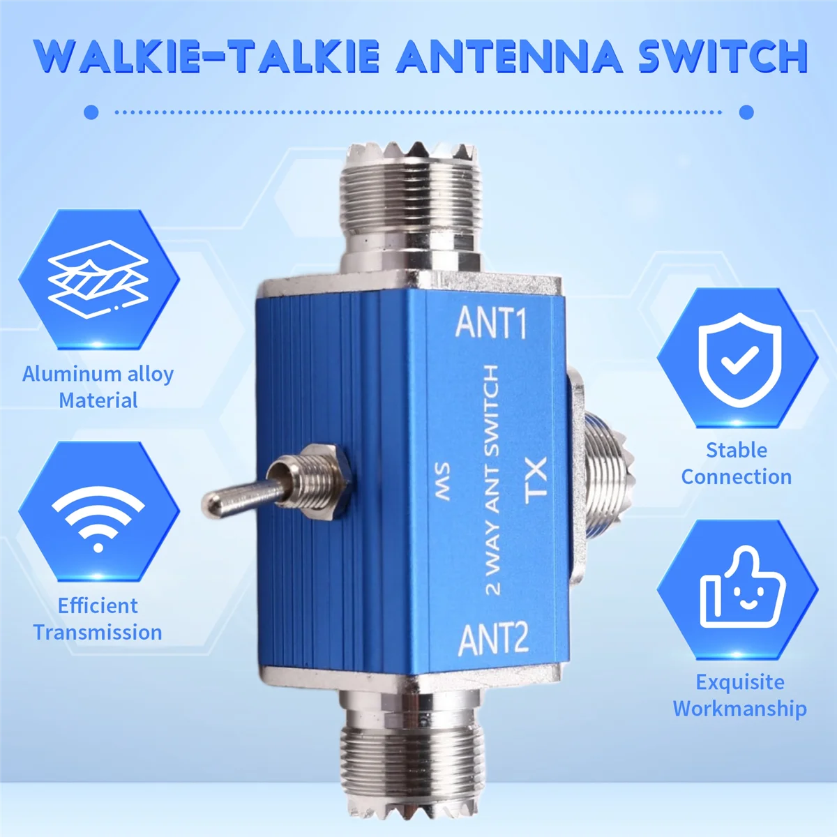 

Антенный переключатель AB53 для уличных коротковолновых станций Walkie-Talkie, УФ-сегментные автомобильные станции