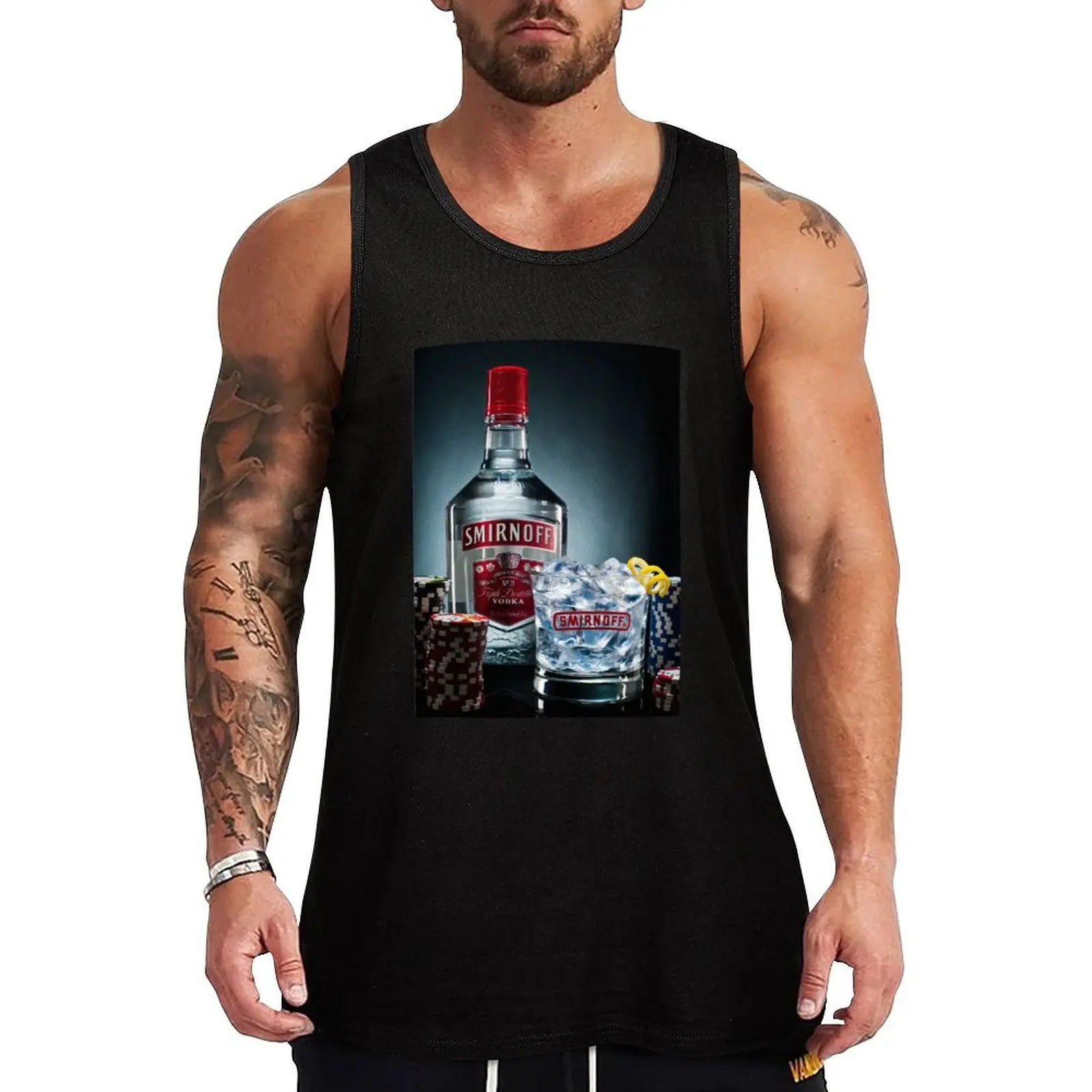 Camiseta sin mangas Smirnoff Vodka camiseta