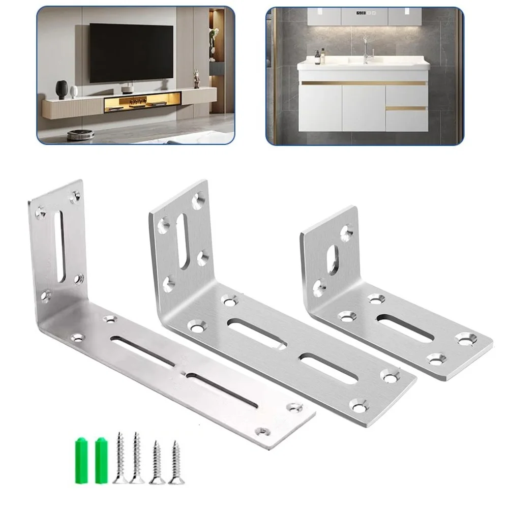 

Accessory Furniture Bracket 90 Degree Bracket Cold-Rolled Steel Construction Easy Installation Pre-Drilled Holes