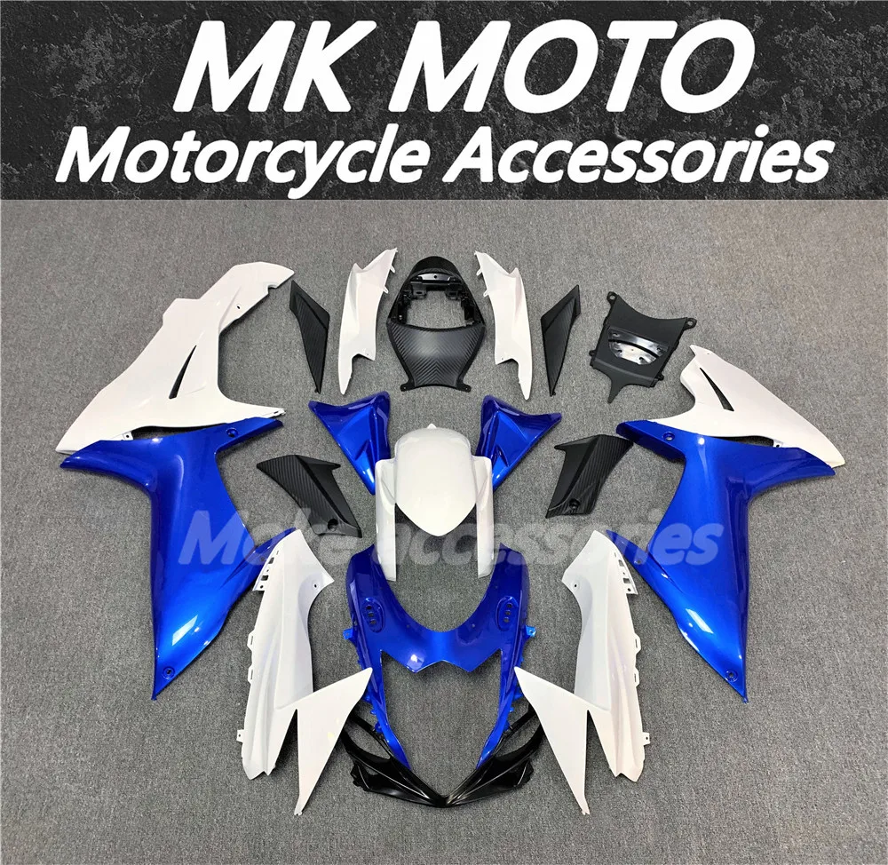 

Moke moto Fairings Kit Fit gsxr600/750 2011 2012 2013 2014 2015 2016 2017 2018 2018 2019-2022 2023 2024 L1 White Blue