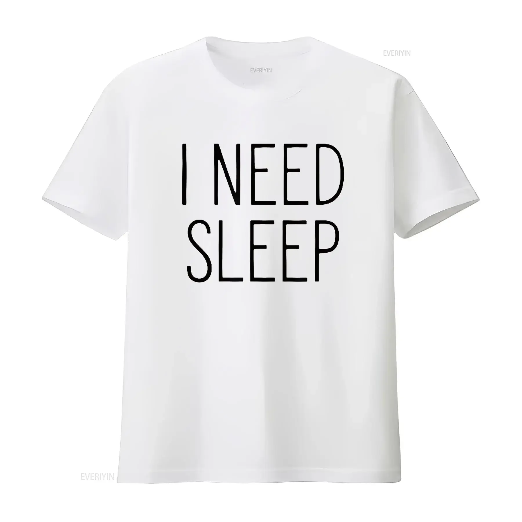 I Need Sleep T Shirt Insomnia Sleepless Night Mens White vintage Washed Comfortable fashion Unisex Top For Everyday Wear