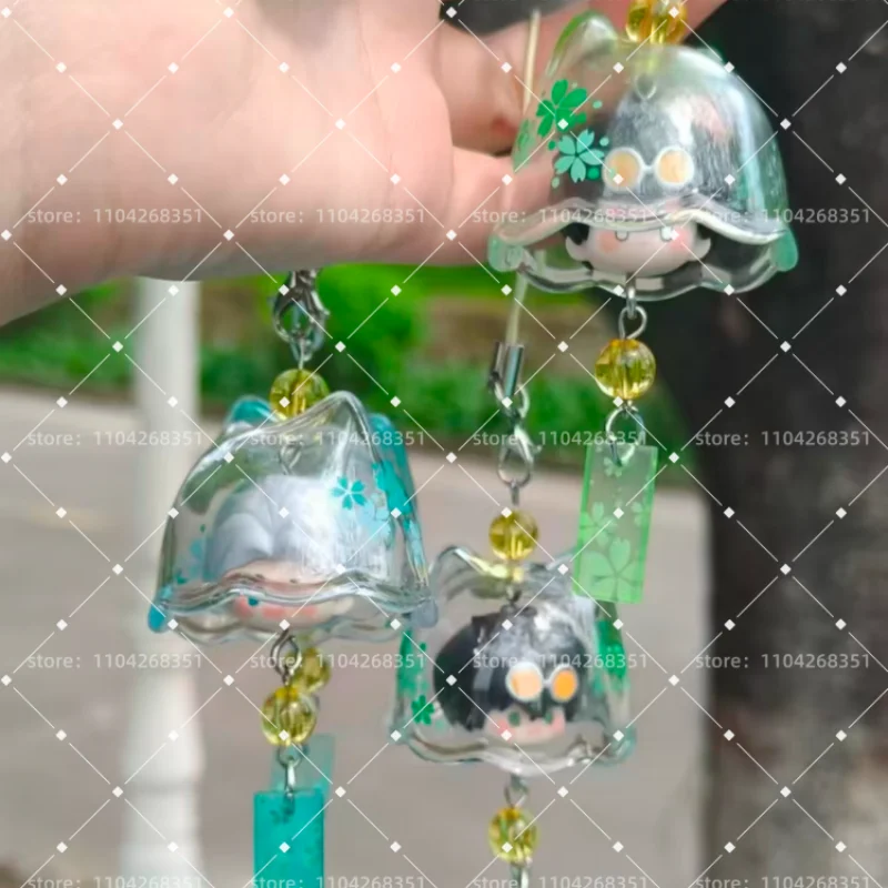 Echte Windbreker Windgong Snoepkorrels Serie Blind Box Kawaii Sleutelhanger Mystery Box Speelgoed Decora Anime Figuur Verjaardagscadeau