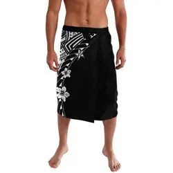 Tax Free Summer Traditional Tribe Polynesian Casual sarong custom custom Island Wrap dress Lavalava Ie Faitaga men's wrap dress