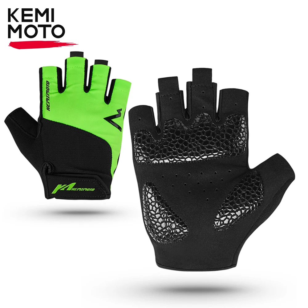 Full Fingers Cycling Gloves Half Finger Moto Bike Shockproof Breathable MTB Road Bicycle Short Gloves Men Women Sports Motocross