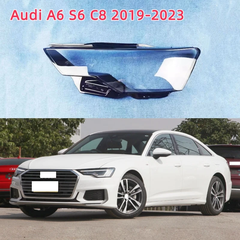 

For Audi A6 S6 C8 2019 2020 2021 2022 2023 Lamp Shell Headlamp Cover Replacement Lamp Shade Headlamp Lens Glass