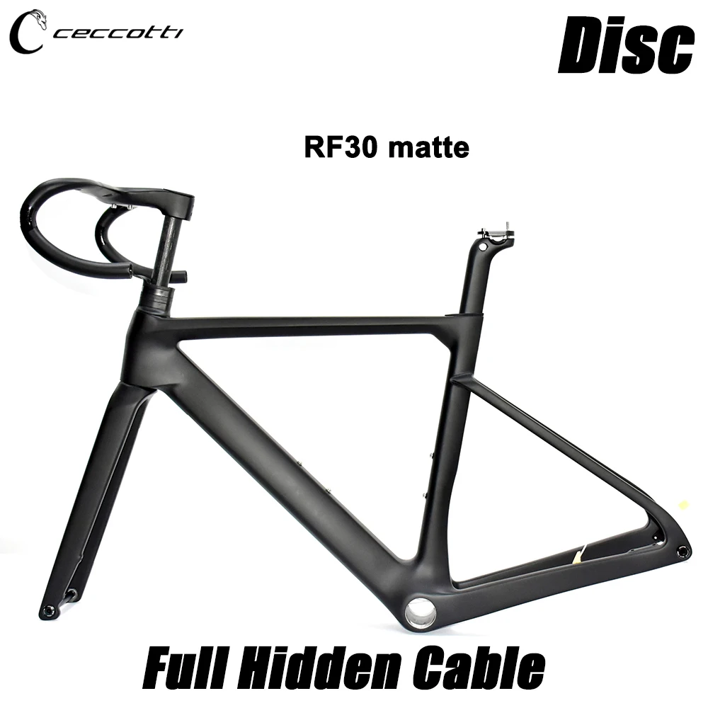 CECCOTTI RF30 Model Framework T1000 Full Carbon Road Bike Frame And Full Hidde Cable Design T47BB Bicycle Frameset