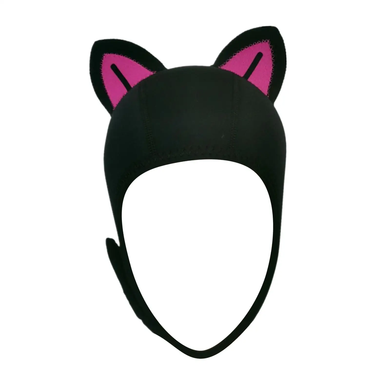 Lovely Cat Ears Scuba Dive Hood Cap for Woman Children Stretchable for Water Sports Head Protection Comfortable Accessory