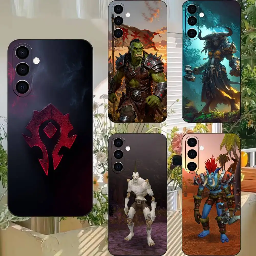 

W-o-W H-Horde Characters Phone Case Black Silicone Soft For Samsung A73,A72,A71,A70,A53,A52,A51