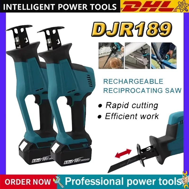 

Аккумуляторная сабельная пила Makita 18В DJR189, портативная, бесщеточная, для резки дерева и металла