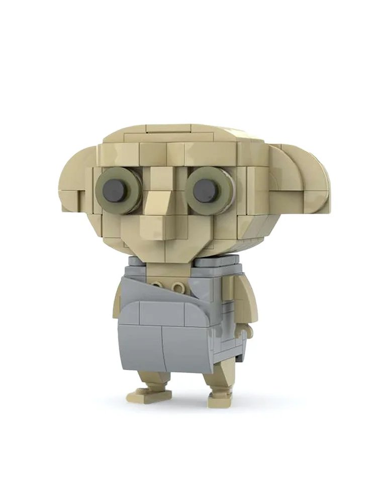 House Elf MOC-Bausteine, magische Kreatur mit großen Ohren, Wizard World Fantasy DIY für Sammler