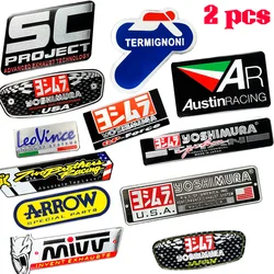 Auspuff aufkleber für yoshimura sc projekt austin racing leovince pfeil mivv termignoni zwei brüder motorrad zubehörs ystem