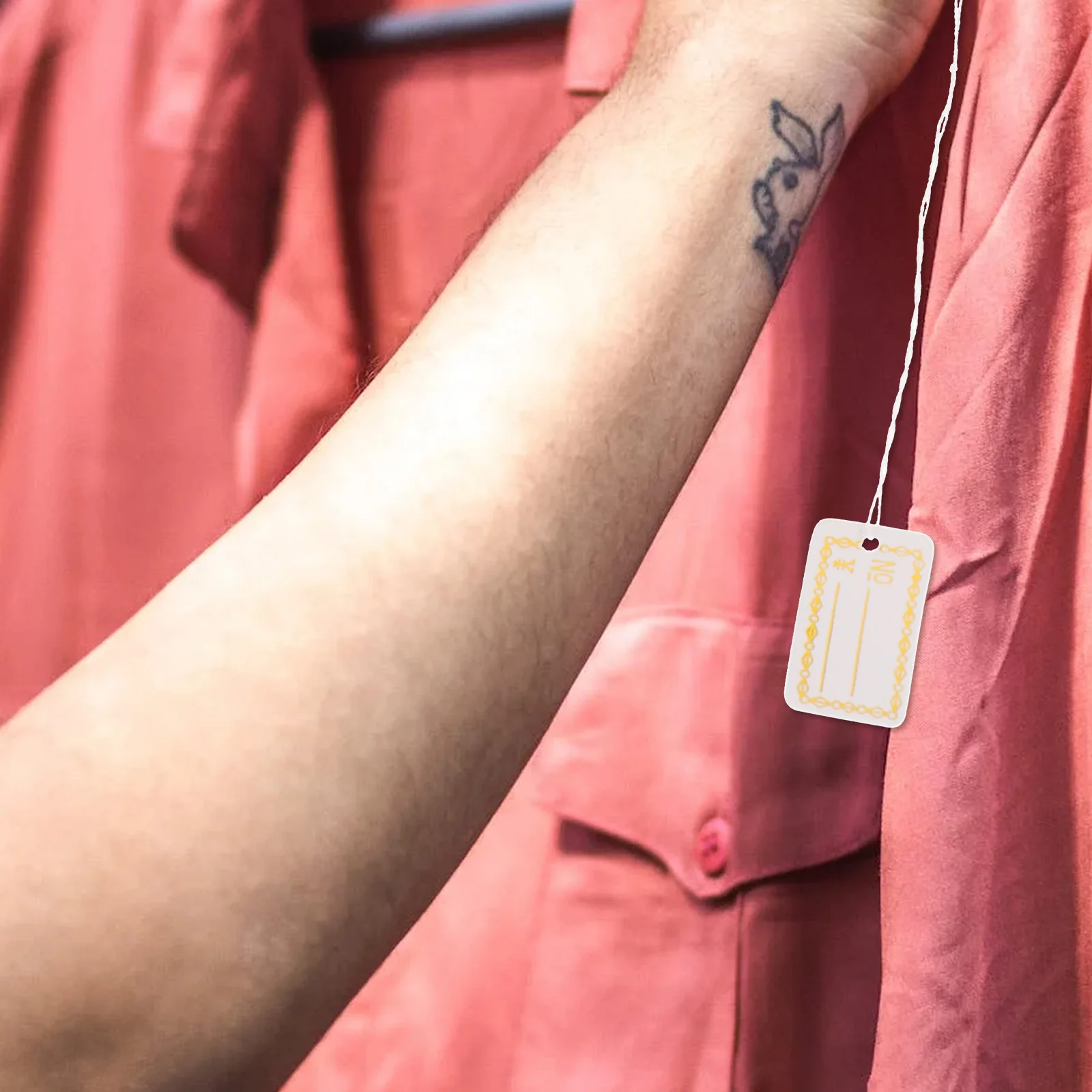 

500 шт., ценник, дисплей, этикетка, бумажные бирки со шнурком для обуви, канцелярские товары, подвесные ценовые бирки