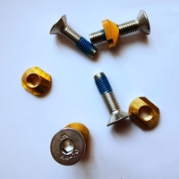 M8 / M6 Hydrofoil Mounting Brass T-Nuts For Hydrofoil Tracks Outdoors Surfing Accessories 4Pcs