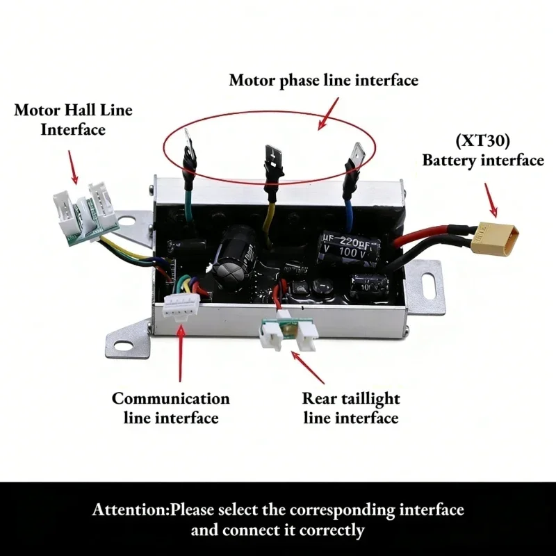 Universal 250W-600W 8-14 Inch E-Scooter Smart Controller, Self-Learning APP Control,Anti-Theft Lock, for Ninebot Max G30 Series