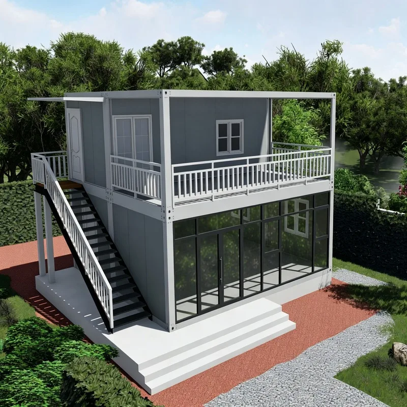 Customized Site Foldable Dormitory Weatherproof Portable House Modular Container House Quick Setup Construction Camp Housing