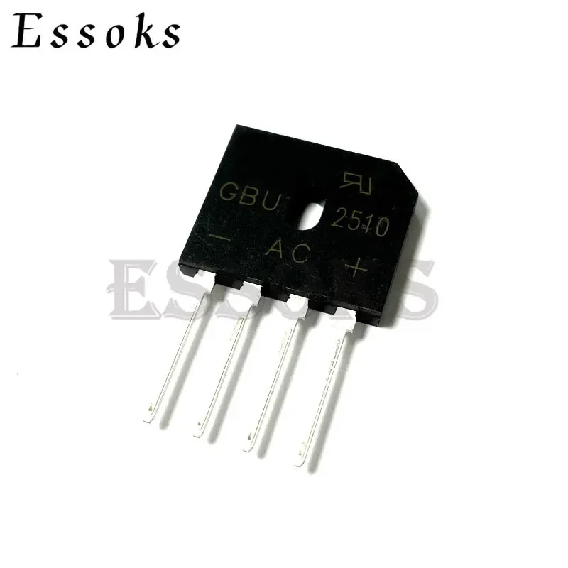 10PCS Brigde Rectifier Diode GBU406 GBU408 GBU410 GBU606 GBU608 GBU610 GBU806 GBU808 GBU810 GBU1010 GBU1510 GBU2510 GBU3510