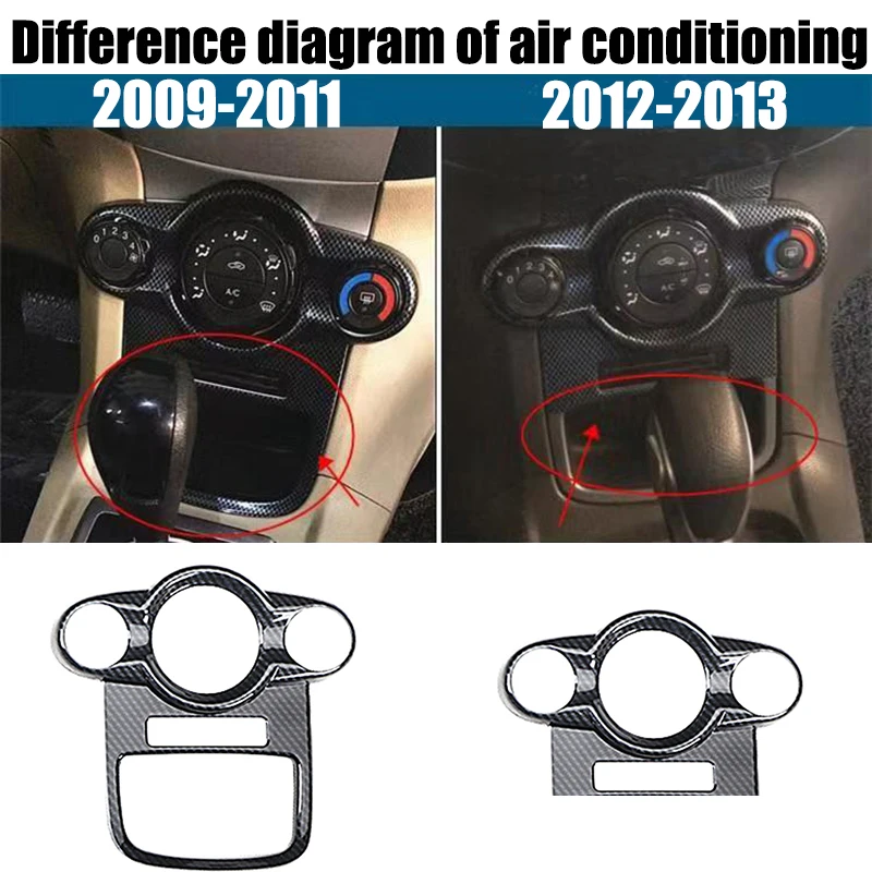 For Ford Fiesta 2009-2013 2012 2011 2010 Air Conditioning Control Panel Trim Cover Sticker