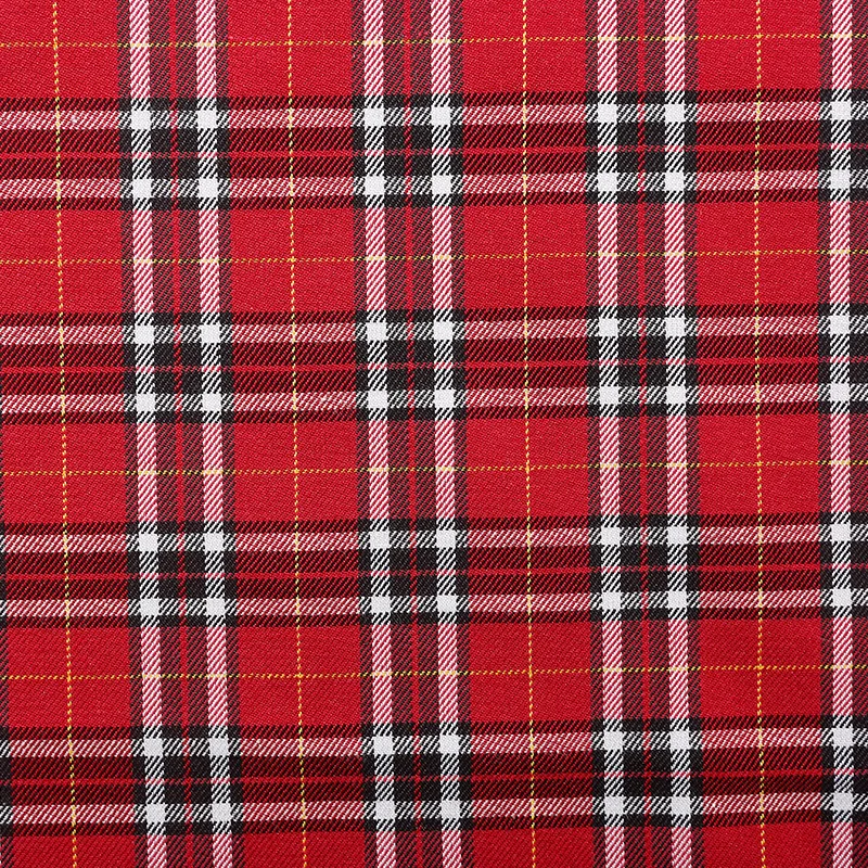 50x145cm Plaid British style Scottish plaid TC woven double-sided twill yarn-dyed plaid school uniform skirt fabric