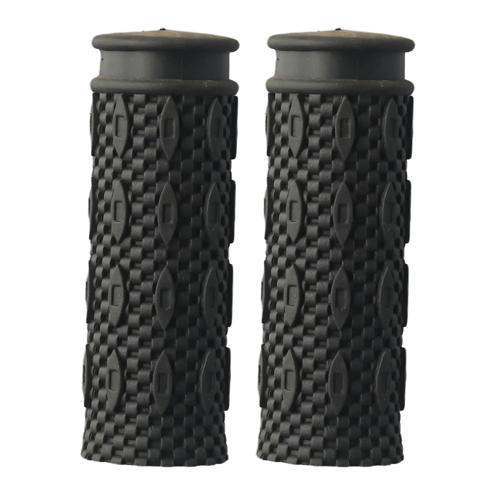 Bicycle Handbar Grips Rubber Short Texture Non-slip 2.56in/85mm Cycling Handle Grips For Shift Turn Handle Parts Accessories