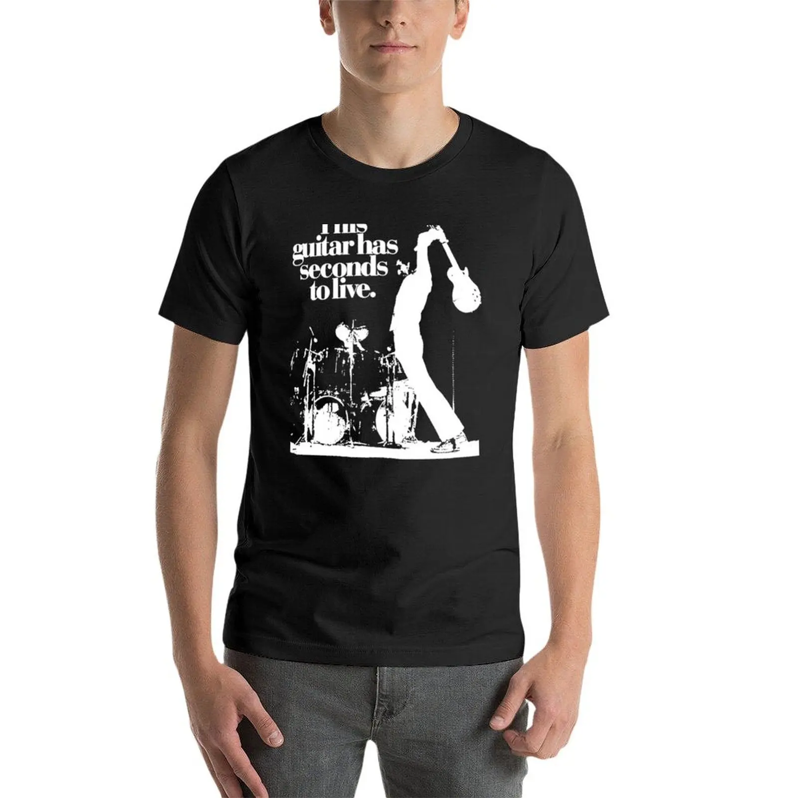 Pete Townshend The Who This guitar has seconds to live Rock Music legend Guitar T-Shirt oversizeds sweat plain t shirts men