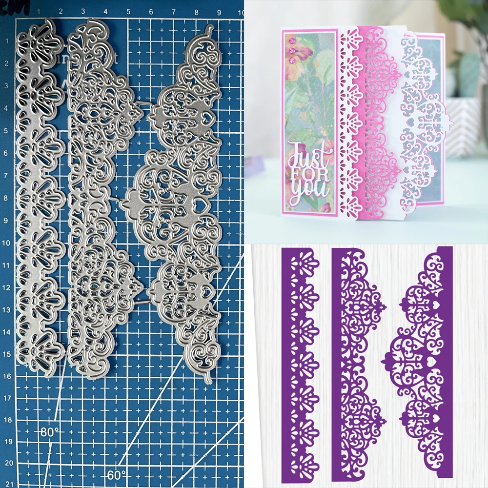 Lucky Goddess Metal Cutting Dies Pretty Lace Diy Scrapbooking Photo Album Decorative Embossing Paper Card Crafts