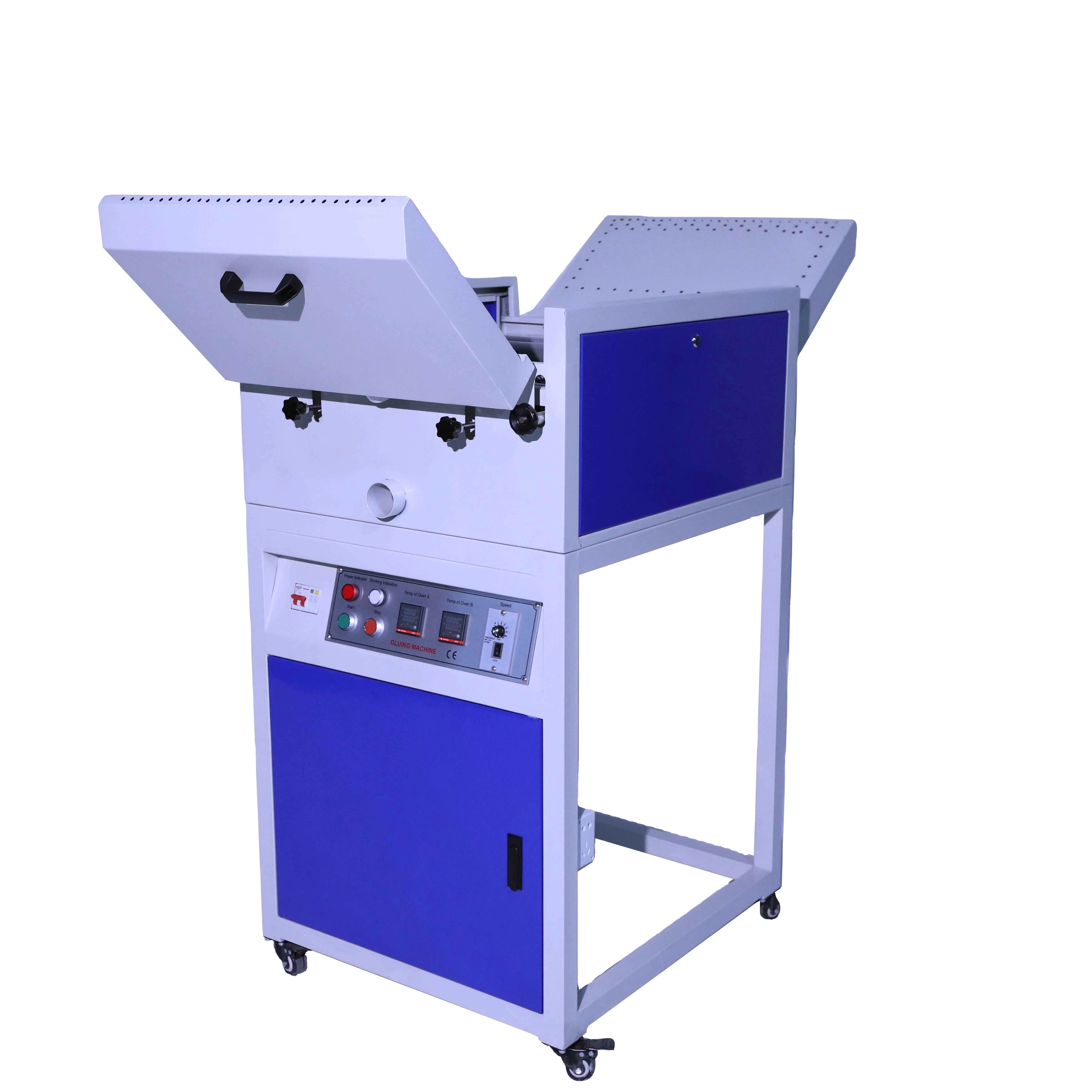 Double 100 Hot Melt Glue Machines Hot Melt Gluing Roller Coater Coating Machine for PVC Cardboard Paper