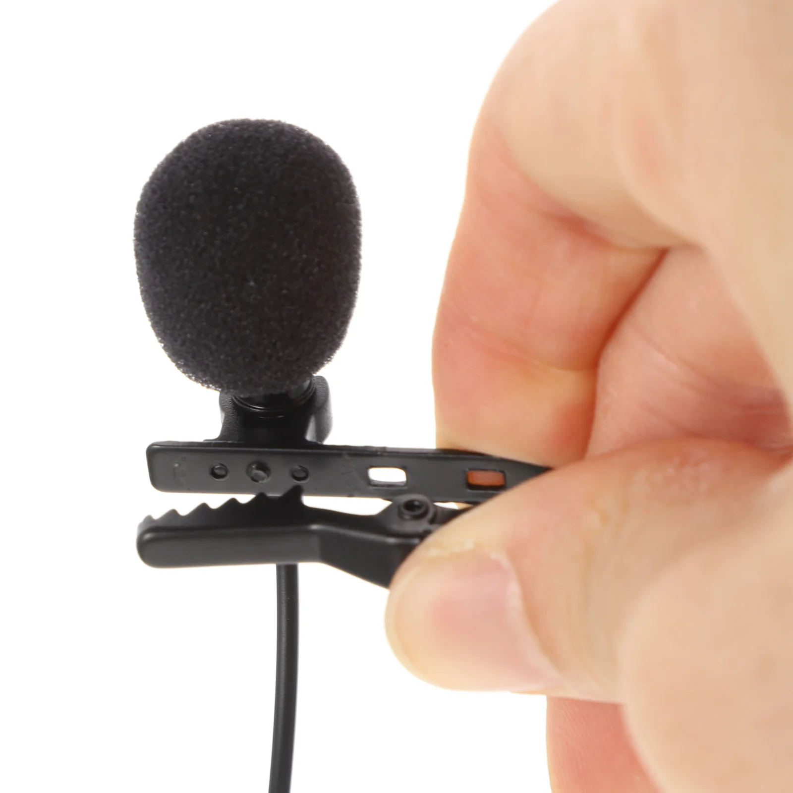 

2 Pcs Lavalier Microphone Mini Microphones Computer Lapel Sponge Professional Recording
