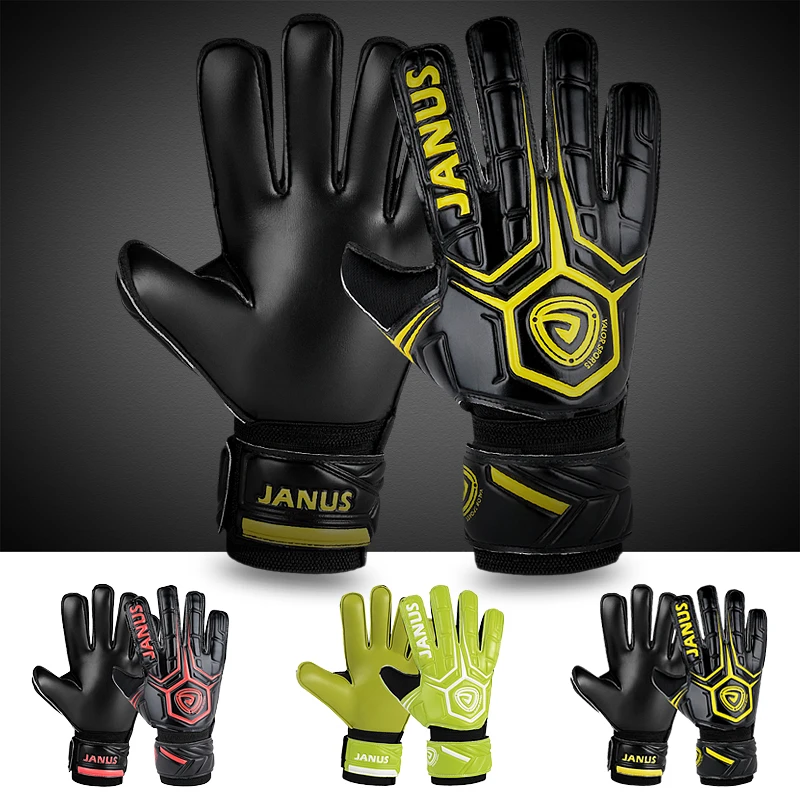 

Professional Latex Goalkeeper Gloves Non-slip Wear Band Finger Protection Goalie Gloves for Adults Kids Football Soccer Gloves