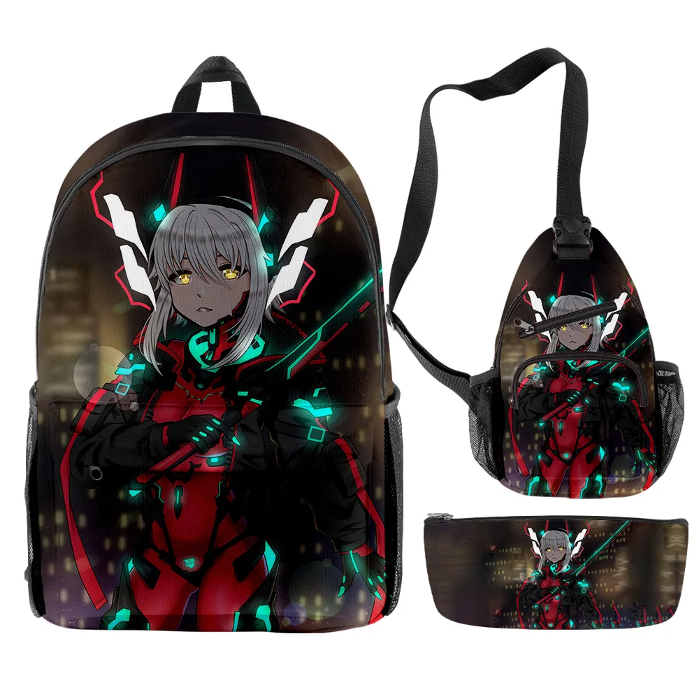 Zentreya 2023 New Backpacks 3 Pieces Sets Zipper Daypack Unisex Traval Bag Harajuku Student School Bag