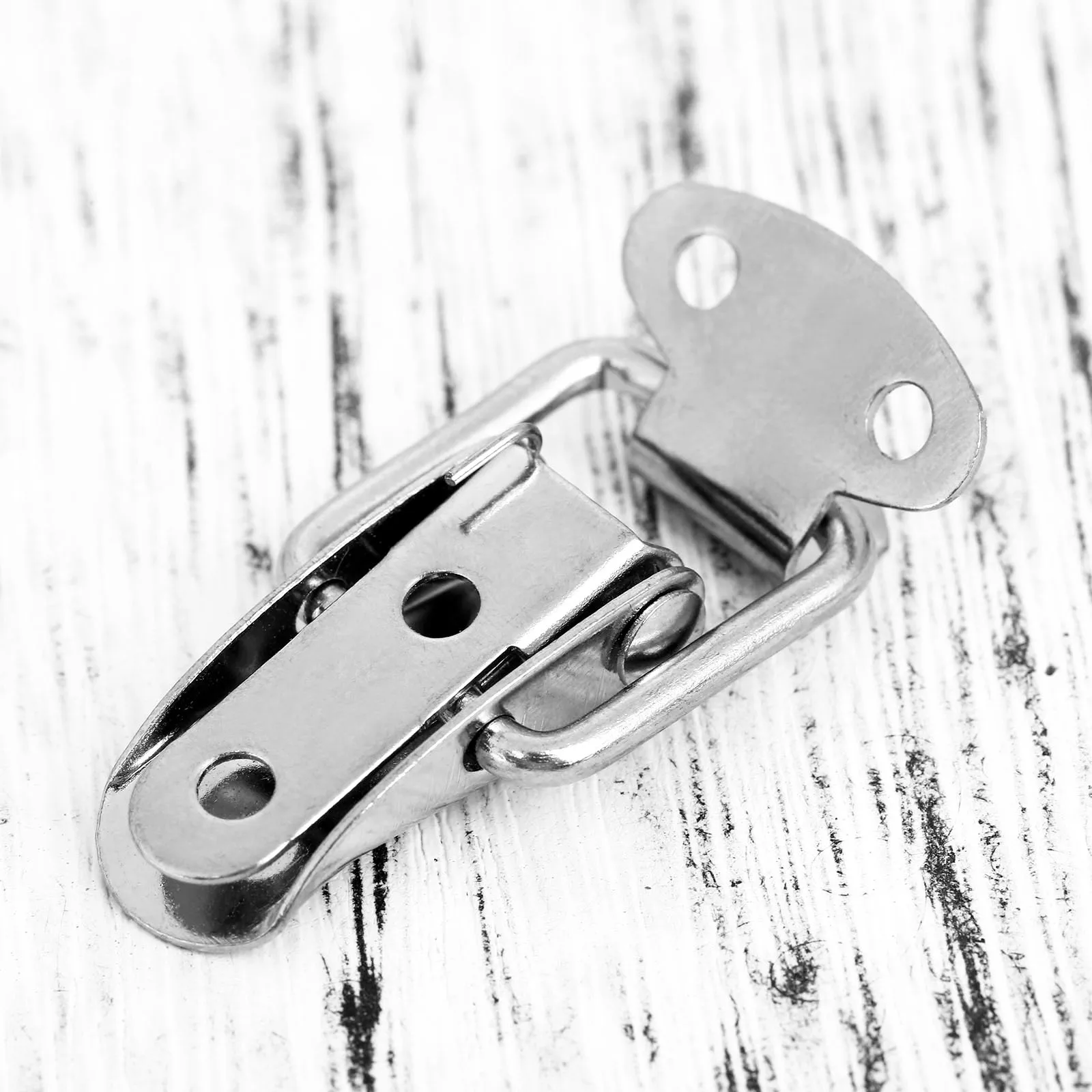 5pcs 43*21mm Spring Toggle Latch Catches Loaded Catch Toggle Hasp Wooden Box Lock Furniture Hardware