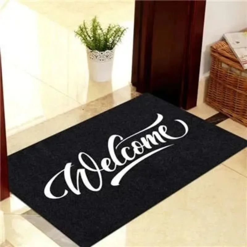 Welcome Home Floor Mat Decoration Living Room Carpet Non-slip Easy Clean Kitchen Area Rug House Office Washable Welcome Doormats