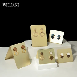 Metal Shelf 2 Holes Earring Display Stand Ear Stud Holder Retail Shop Jewelry Eardrop Hanging Storage Rack Photography Organizer