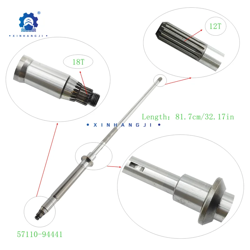 

57110-94441 Shaft, drive Made in Taiwan for Suzuki Outboard Motor DT40 DT40C Boat Accessories